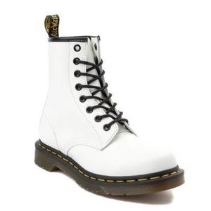 Womens White Dr. Martens 1460 8-Eye Boot
